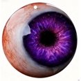 thumbnail image 1 of Lifelike Eyeball Decor Piece, Realistic Artistic Eye Sculpture for Desktop, Unique Creative Ornament, Handcrafted Artistic Decor(Purple, 3.54in), 1 of 7