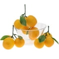 thumbnail image 1 of Lifelike Fake Orange Decoration Artificial Realistic Bunch Tangerine with Leaves Model Simulation Citrus Fruit Birthday Prop 3 Clusters, 1 of 1