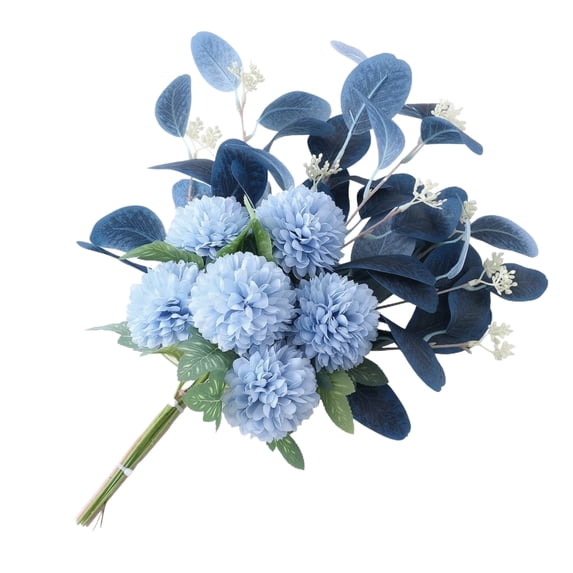 Lifelike Faux Flower Pom-Pom Stem,Crafted Silk Ball Flower for DIY Crafts,Party Decor,and Floral Arrangements