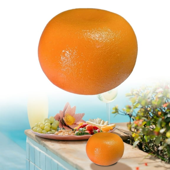 Lifelike Foam Orange Desktop Ornament - Realistic Appearance, Durable Lightweight, Ideal for Home/Office Decoration