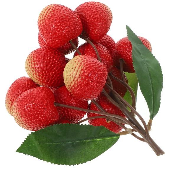 FESTFENDS Lychee Fruit Artificial Model, Realistic Lychee in Assorted Colors, 1 Pack Decorative Display