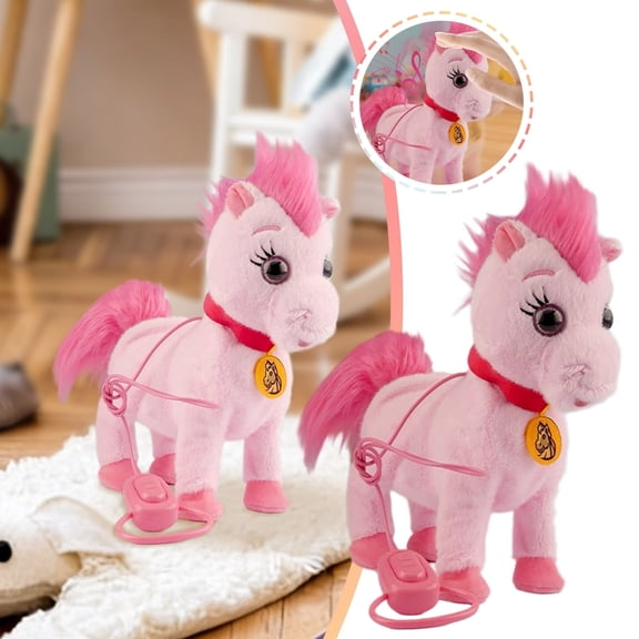 Lifelike Interactive Animated Horse With Gentle Movements And Soothing Sounds For Children