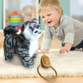 thumbnail image 1 of Lifelike Kitten Toys Simulation Walk Lovely Move for Birthday Girls Children Grey, 1 of 8