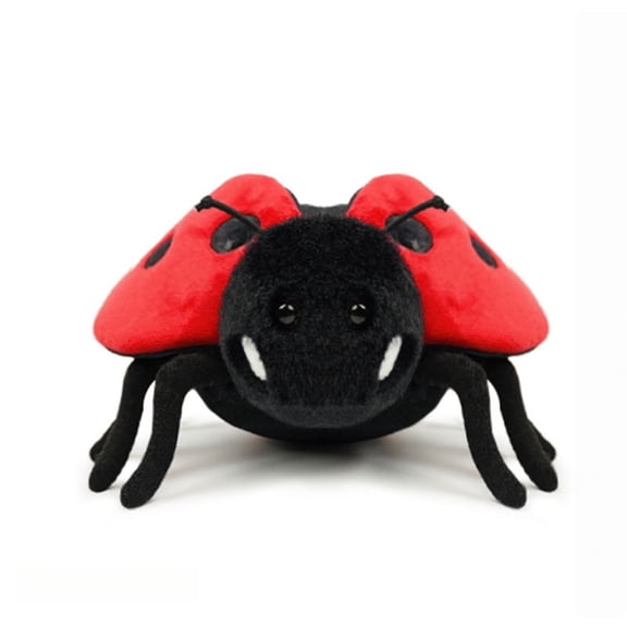 Lifelike Ladybug Stuffed Animal Insect Pillow Dolls Cute Soft Ladybug Plush Toys Holiday Decor Gifts