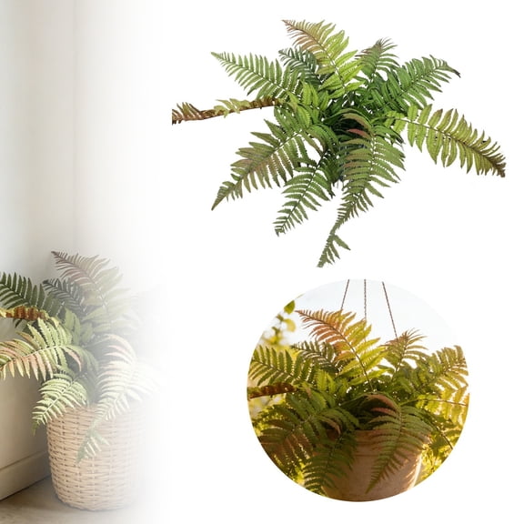 Lifelike Persian Fern Silk Greenery for Indoor Outdoor Home Arrangements Flowers That Living Spaces,70 cm,Green