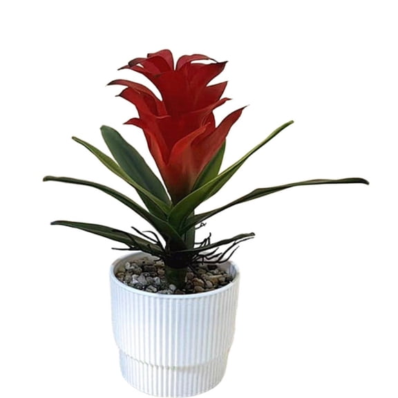 Lifelike Pineapple Flower Artificial Potted Plant Home Decor for Table office