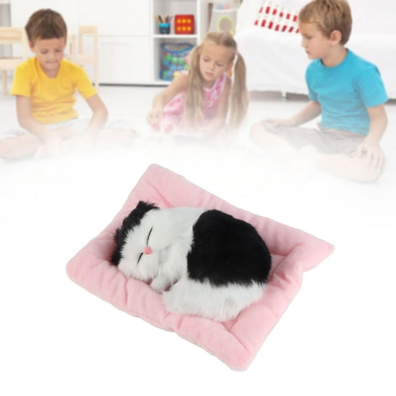 Lifelike Plush Cat Toy With Sound, Interactive Comforting Companion For Home Decor