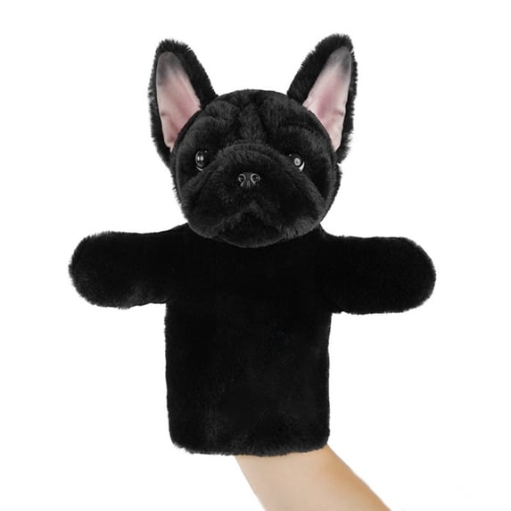 Lifelike Plush Dog Plush Hand Puppet Soft Animal Companion Character Play&Develop Toy for Show Theater