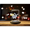 thumbnail image 1 of Lifelike Rabbit | 3D Engraved Crystal, 1 of 6