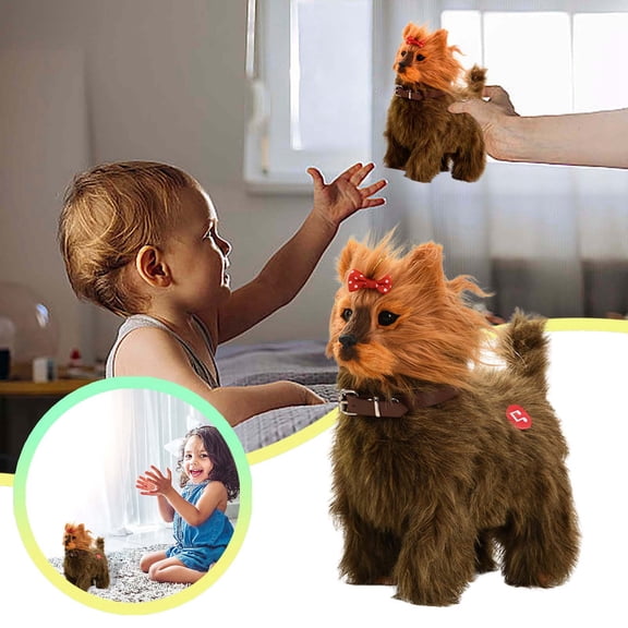 "Lifelike Realistic Dog Toy Perfect For Pet Lovers! Soft Durable & For Interactive !82935