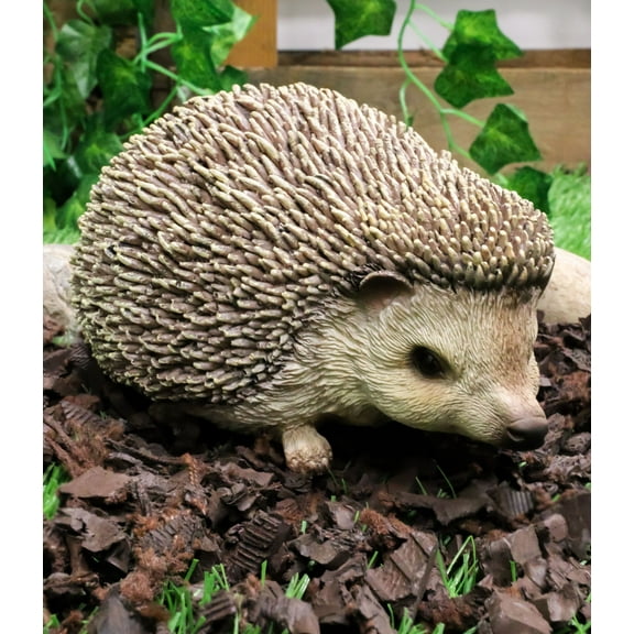 Lifelike Realistic Spinal Mammal Animal Baby Hedgehog Collectible Figurine 6"L