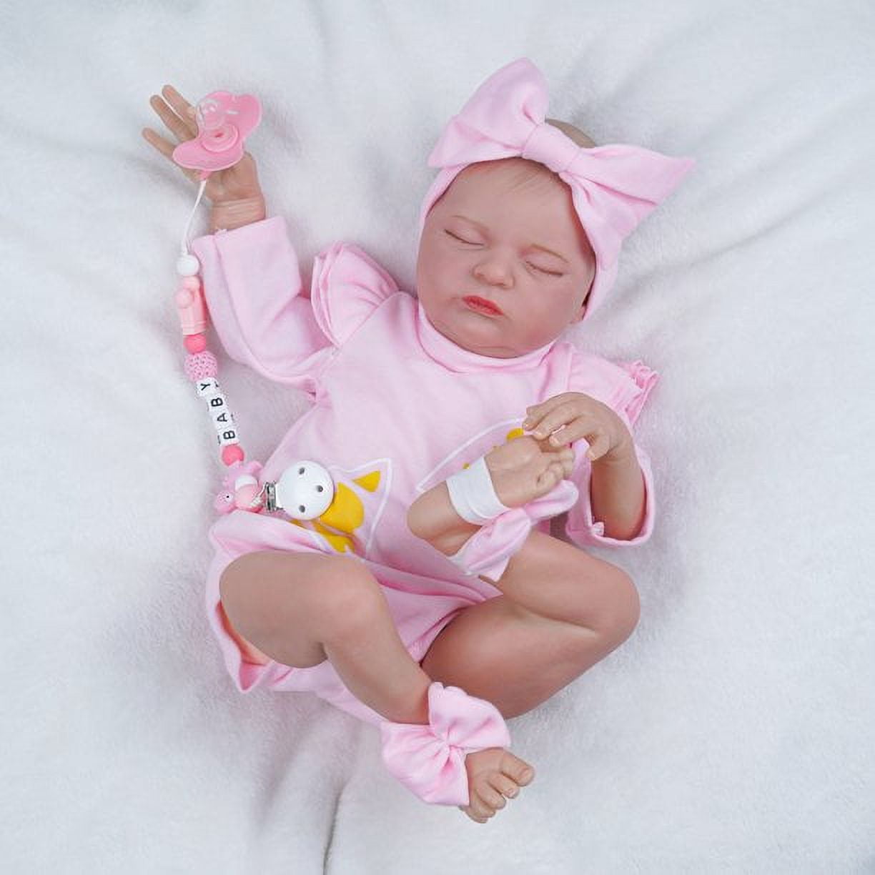 Lifelike Reborn 20.5Inch Soft Feeling RealisticNewborn Poseable Handmade Real Life Baby Doll