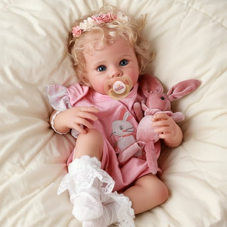 RSG Lifelike Reborn Baby Dolls 17 inch Newborn Baby Dolls Full Body Cloth Real Life Baby Dolls with Gift Box for Kids Age 3+