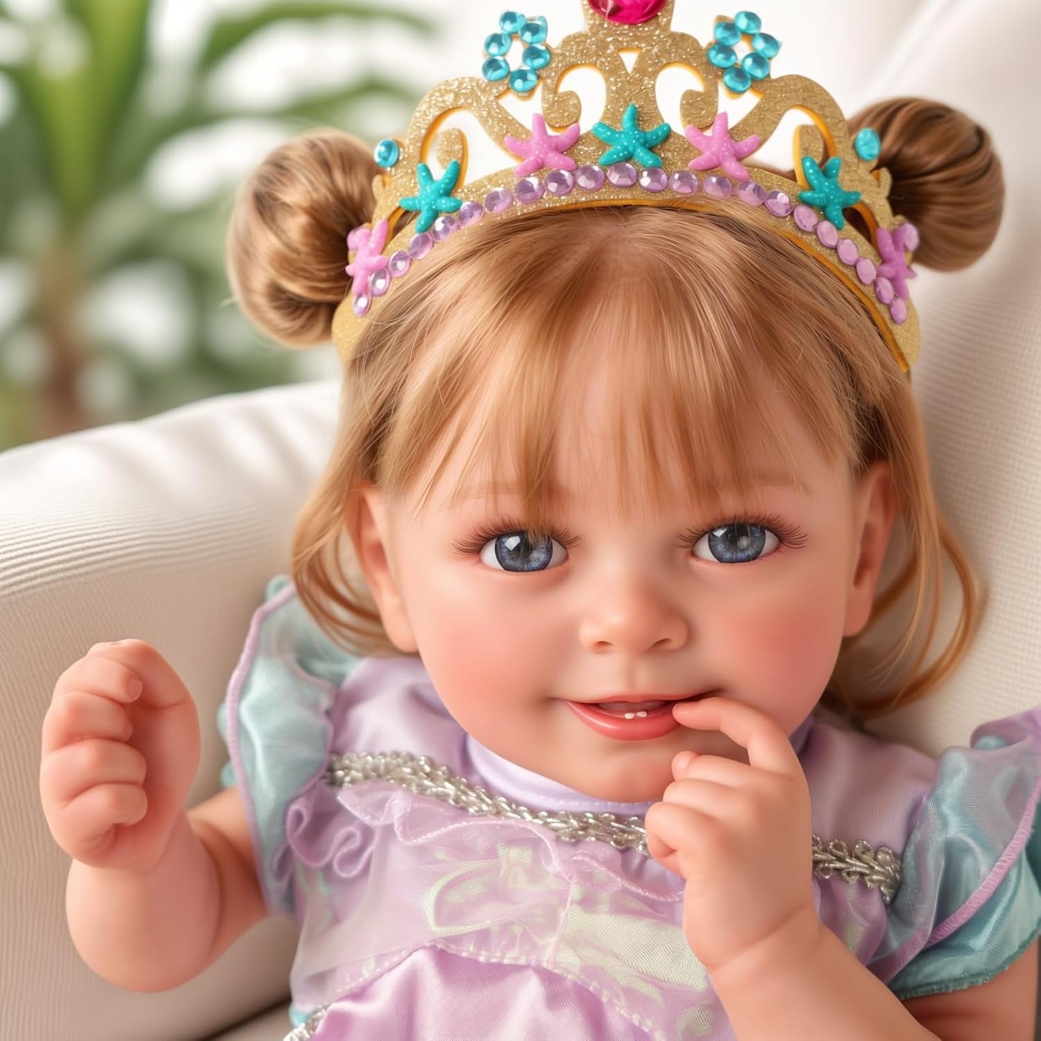 Lifelike Reborn Baby Dolls 17 inch Realistic Newborn Baby Dolls Full Body Vinyl Real Life Baby Dolls with Gift Box for Kids Age 3+