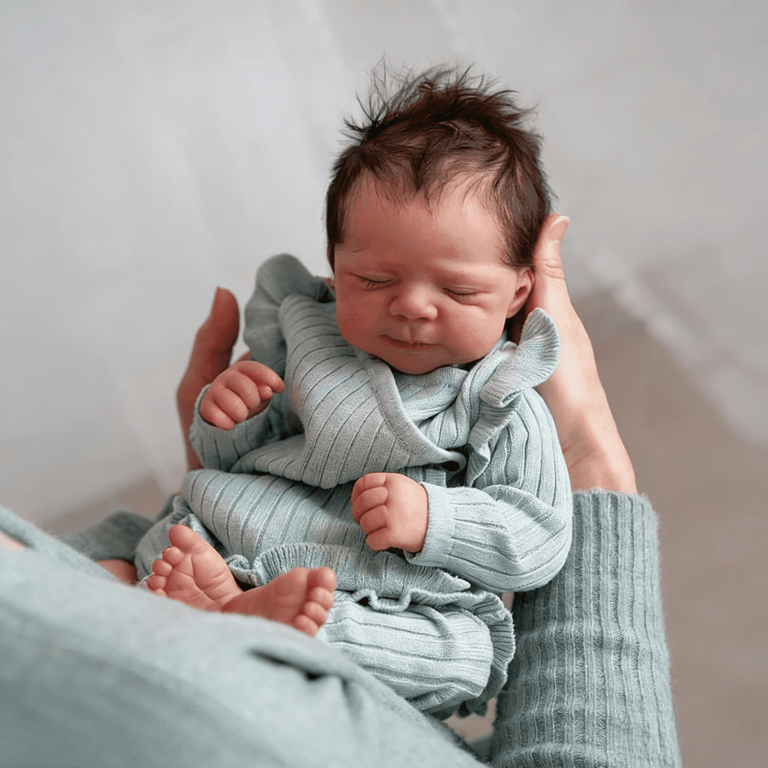 Lifelike Reborn Baby Dolls 18 Inch Realistic Newborn Sleeping Baby Dolls That Look Real Preemie Babies Alive Soft Silicone Reborn Infant Dolls