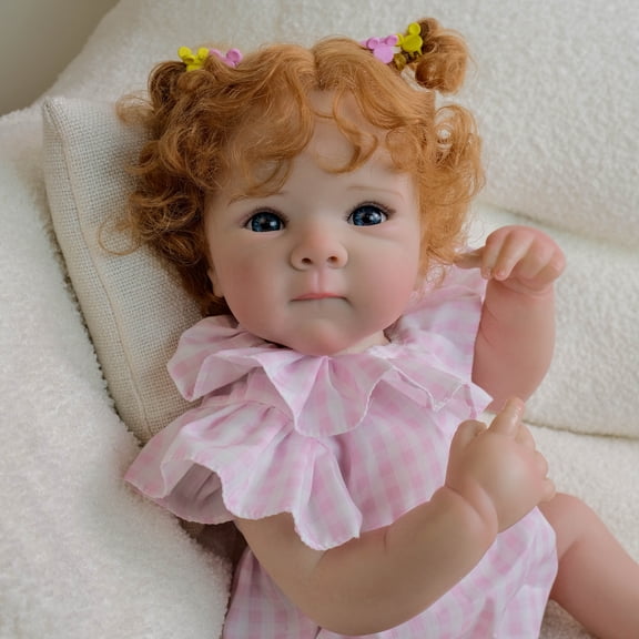 Lifelike Reborn Baby Dolls 18 inch Full Body Vinyl Girl Feeling Realistic Newborn Real Life Size Baby with Complete Accessories for Kids Age 3+