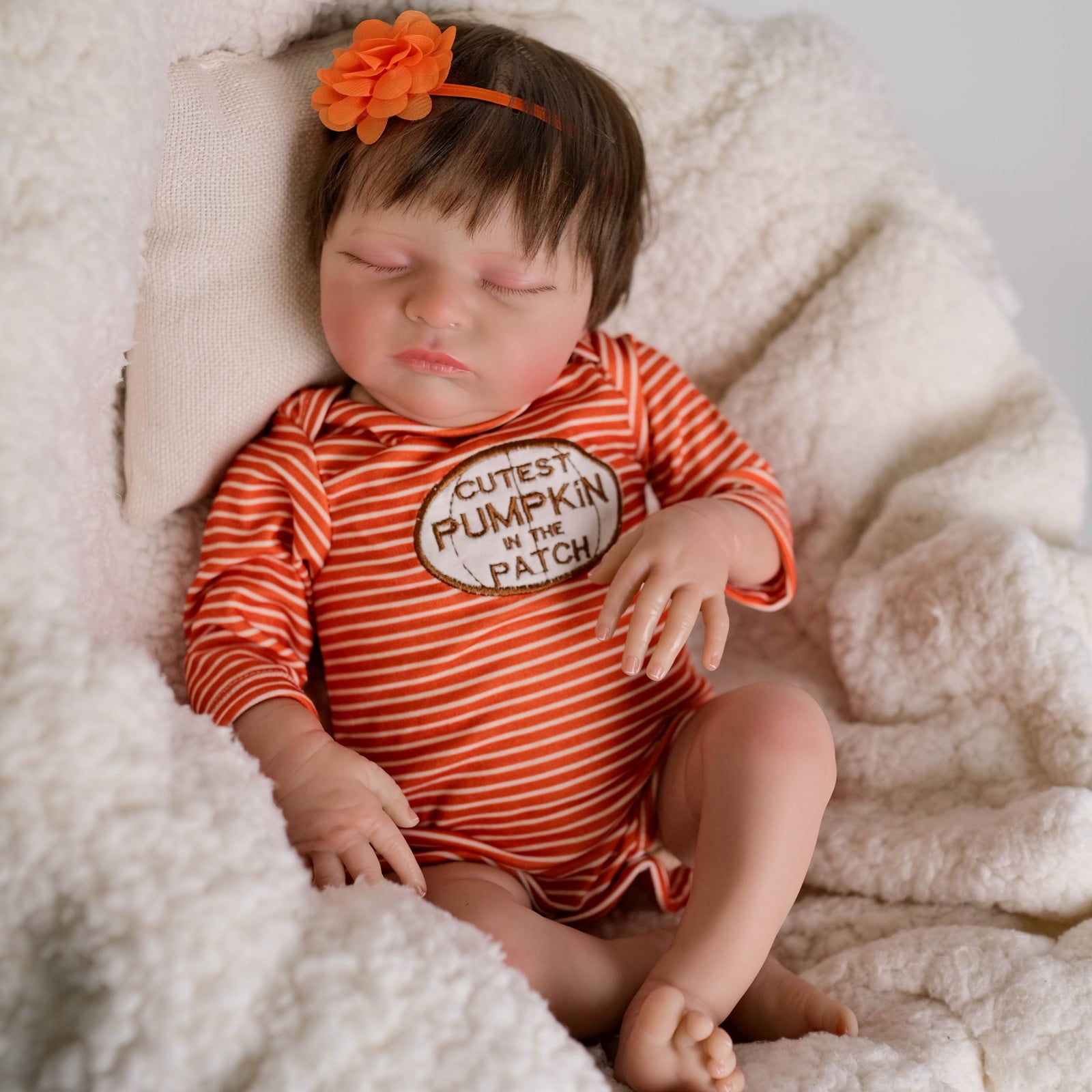 Lifelike Reborn Baby Dolls - 19-inch Baby- Realistic-Newborn Baby Doll Adorable Real Life Baby Dolls Cloth Body w/Gift Box for Kids 3+