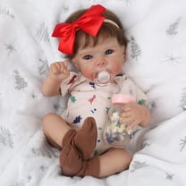Lifelike Reborn Baby Dolls - 20 Inch Newborn Baby Doll with Realistic Veins, Handmade Reborn Doll with Weighted Soft Cloth Body, Real Life Baby Dolls Girl Gift for Kids Age 3 
