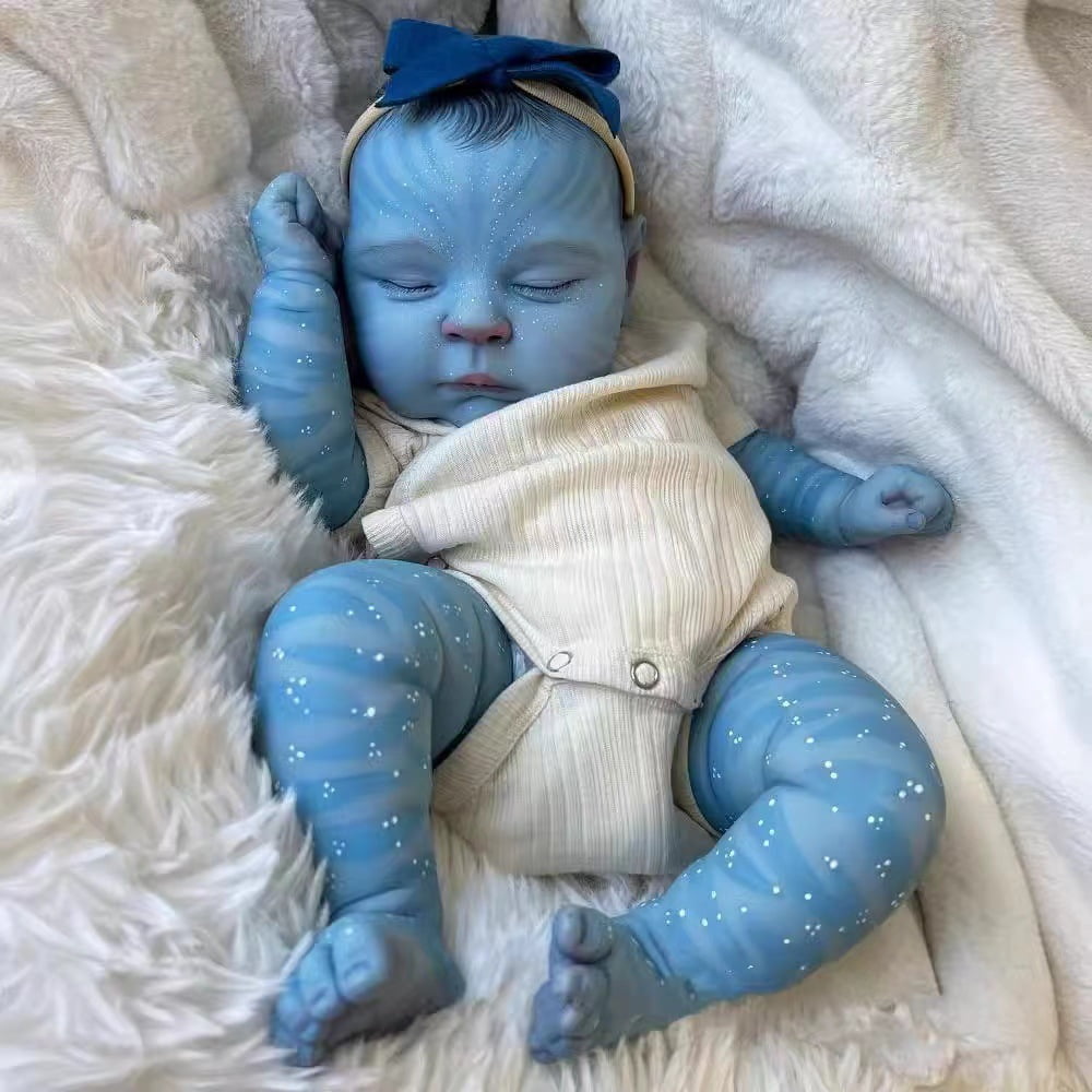 Lifelike Reborn Baby Dolls - 20 Inch Sleeping Realistic Baby Doll Cute and Real with Feeding Toy for Kids Age 3 +