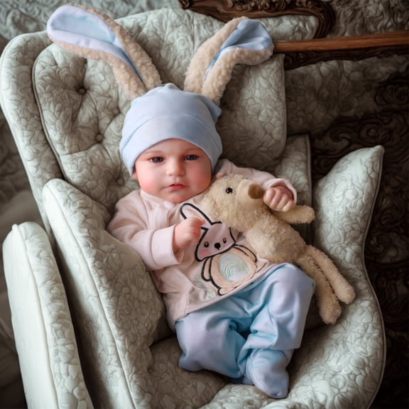 RSG Lifelike Reborn Baby Dolls 20 inch Soft Cloth Body Baby Dolls Adorable Playful Real Life Baby Dolls with Gift Box for Kids Age 3+