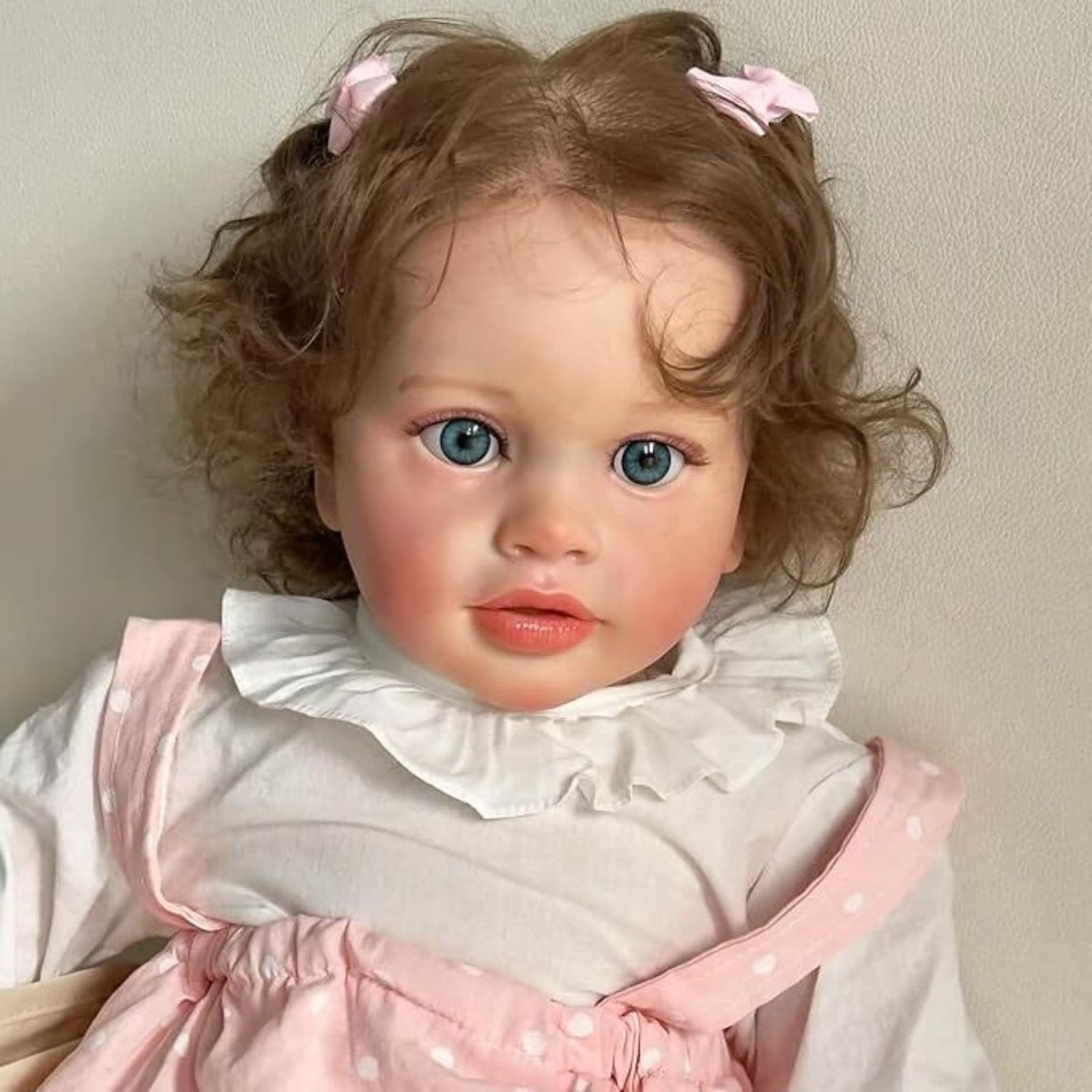 Lifelike Reborn Baby Dolls-26 inch Adorable Realistic Newborn Baby Dolls, Soft Cloth Body with Feeding Toy for Kids Age 3 +