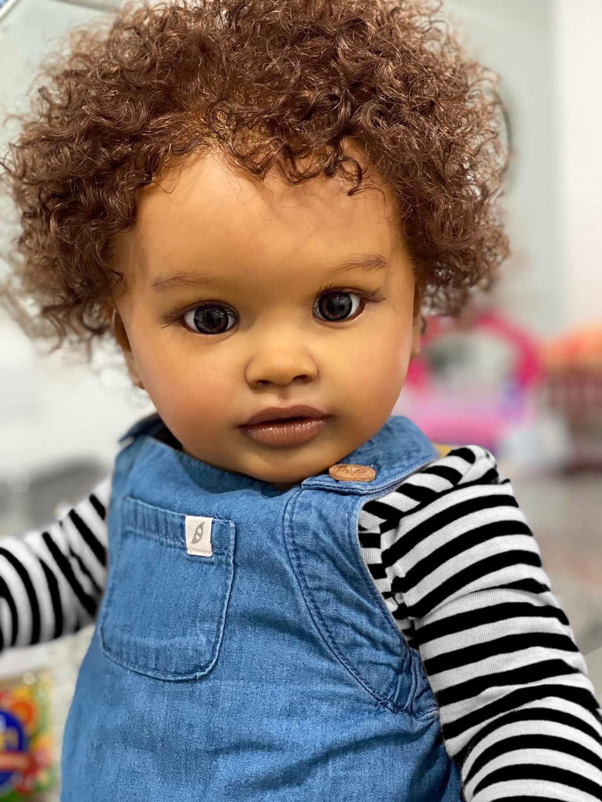 Lifelike Reborn Baby Dolls Black Boy - 26 inch African American Newborn Baby, Real Life Baby Dolls with Soft Cloth Body for Kids Age 3 +