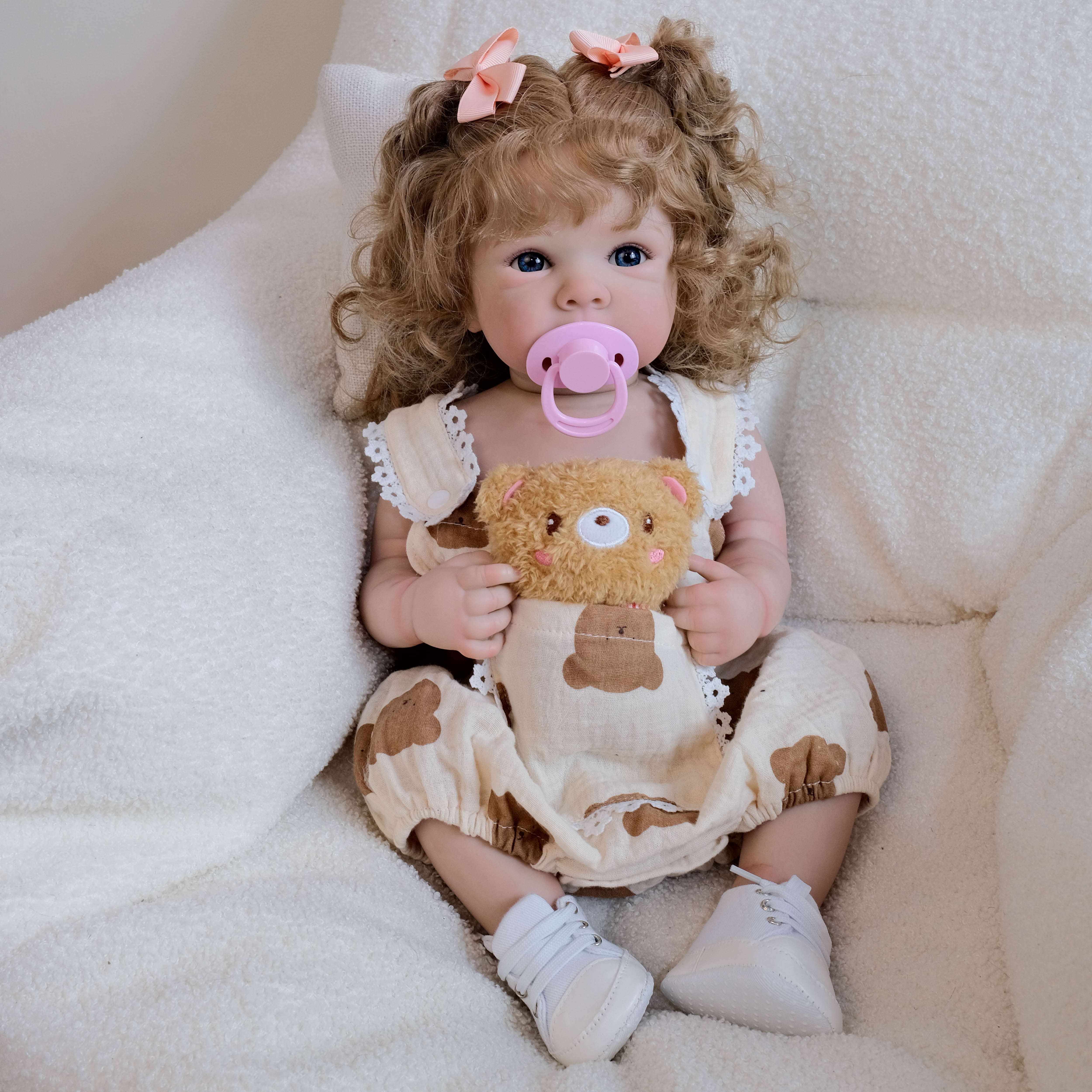 Lifelike Reborn Baby Dolls Girl - 18" Realistic Newborn Baby Dolls with Poseable Body, Real Life Baby Dolls with Accessories for 3+ Year Old