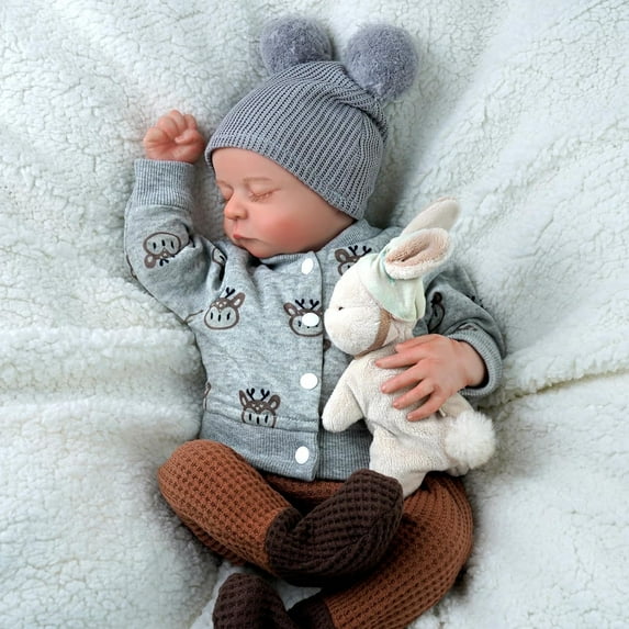 Lifelike Reborn Baby Dolls Girl - 20 Inch Real Life Realistic-Newborn Baby Dolls with Accessories Gift Set for Kids