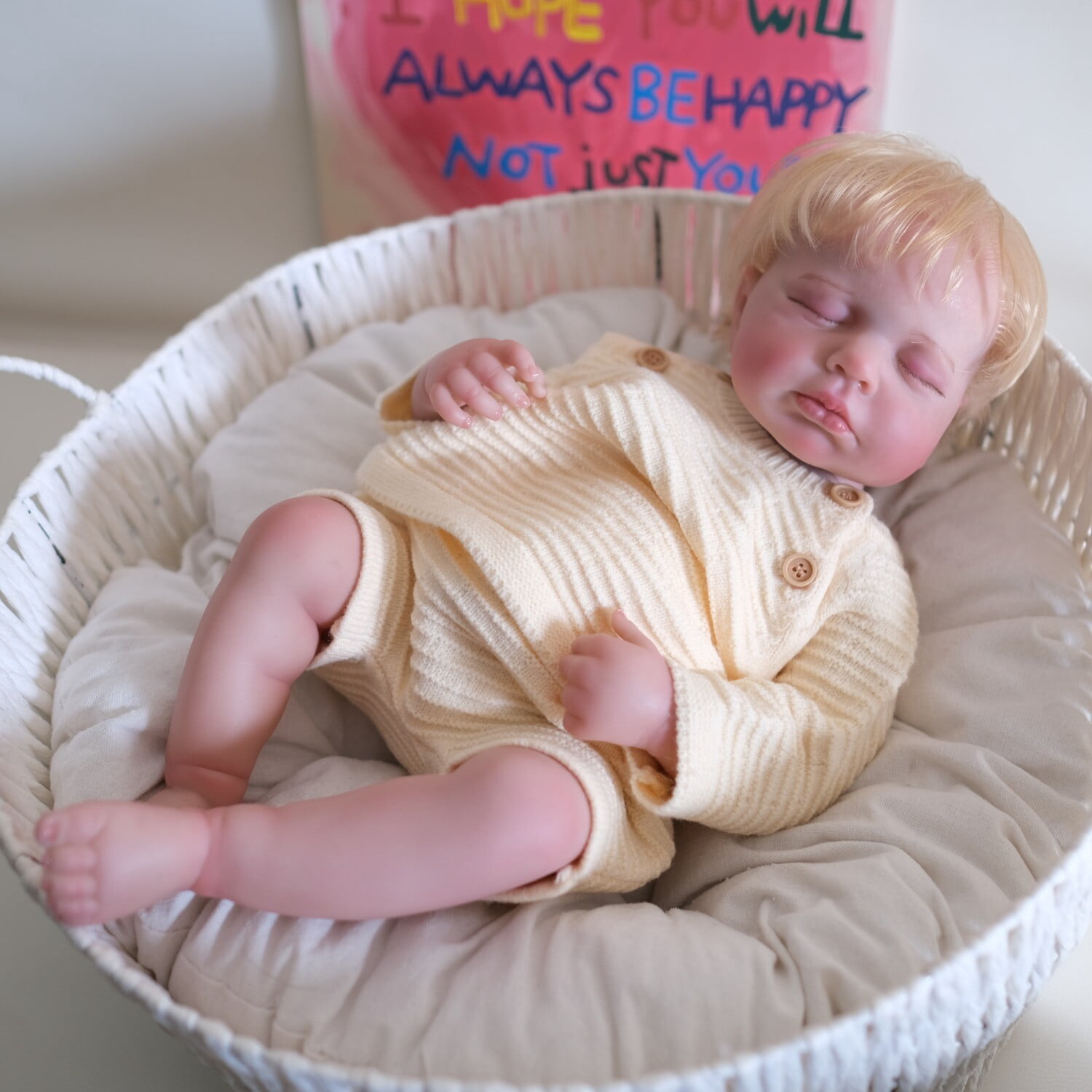 Lifelike Reborn Baby Dolls Girl - Sleeping 20" Realistic Newborn Baby Doll with Poseable Body, Real Life Baby Dolls with Accessories for 3+