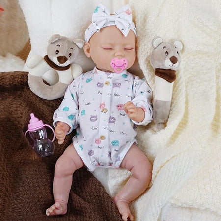 Lifelike Reborn Doll, Realistic Newborn Baby Dolls with Diapers and Voice, Real Baby Doll for Kids and Adults