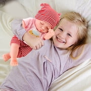 Lifelike Reborn Vinyl Soothing Doll Toy,Soft Elastic Skin Friendly Play Toy,Realistic Body Structure Companion Toy,Relaxation Pressure Relief Comfort Toy,Daily Accompany Lovely Gift Toy