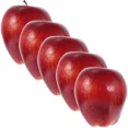 thumbnail image 1 of Lifelike Red Apples Foam Model Pack Of 5 For Restaurant And Home Decoration, 1 of 6