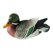 Lifelike Resin Mandarin Duck Floating Hunting Decoy Pool Pond Decoration X6H1