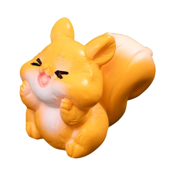 Lifelike Resin Squirrel Figurine Cute Mini Animal Statue Diy Scene Accessory For Desktop Landscape Home Ornament