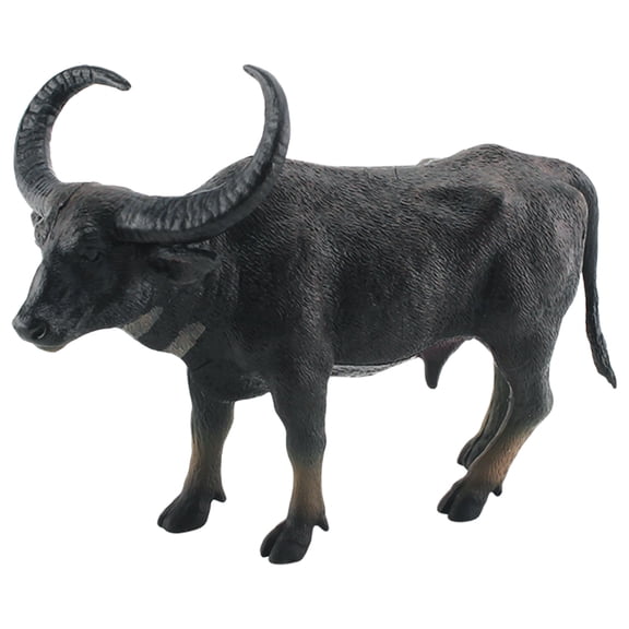 Lifelike Resin Wild Water Buffalo Model Figurine For Home Living Room Study Shelf Desktop Decor