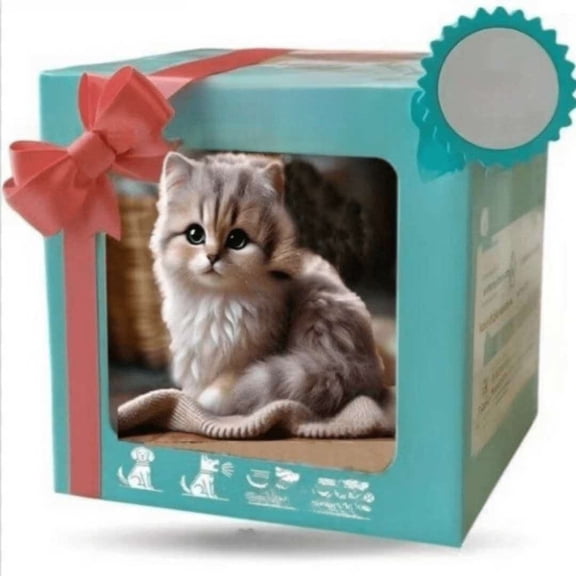 Lifelike Robotic Cat Plush – Interactive Kitten with Real Meow Sounds, Moving Tail & Smart Motion – Soft Fur, USB Rechargeable – Companion Toy for Kids, Adults & Cat Lovers – Gray