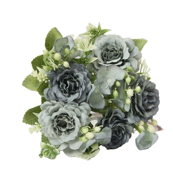 Lifelike Simulated Flower Bridal Bouquet Artificial Silk Wedding Flowers