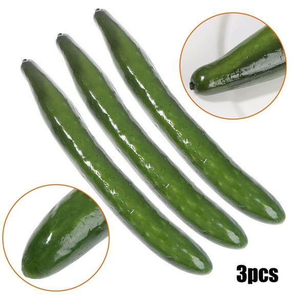 Lifelike Simulation Cucumber Fake Vegetable Props Home Kitchen Decoration Toy