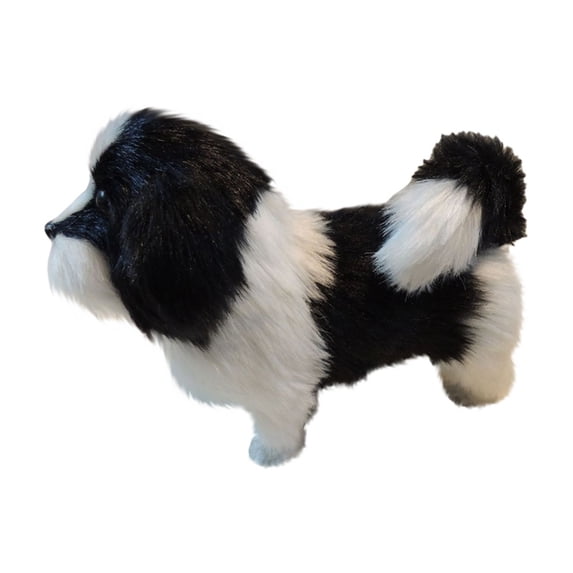 Lifelike Small Animal Toys Simulation Plush Dogs Toys for Game Time Home Decor