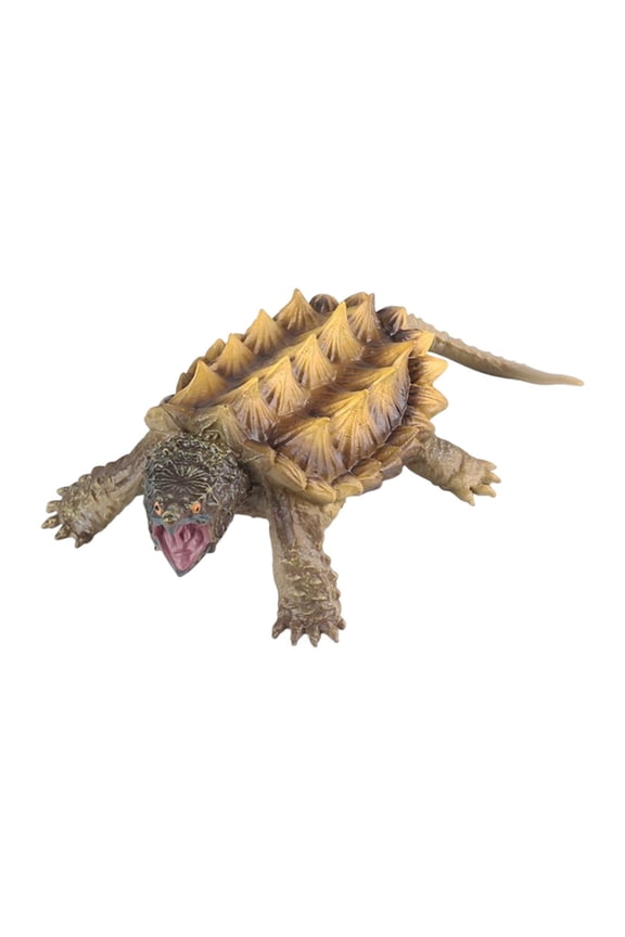 Lifelike Snapping Turtle Figure Miniature Statue Playset Early Educational Toy