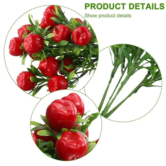 Lifelike and vibrant artificial fruit cutting for home and office decor apples Smile Home