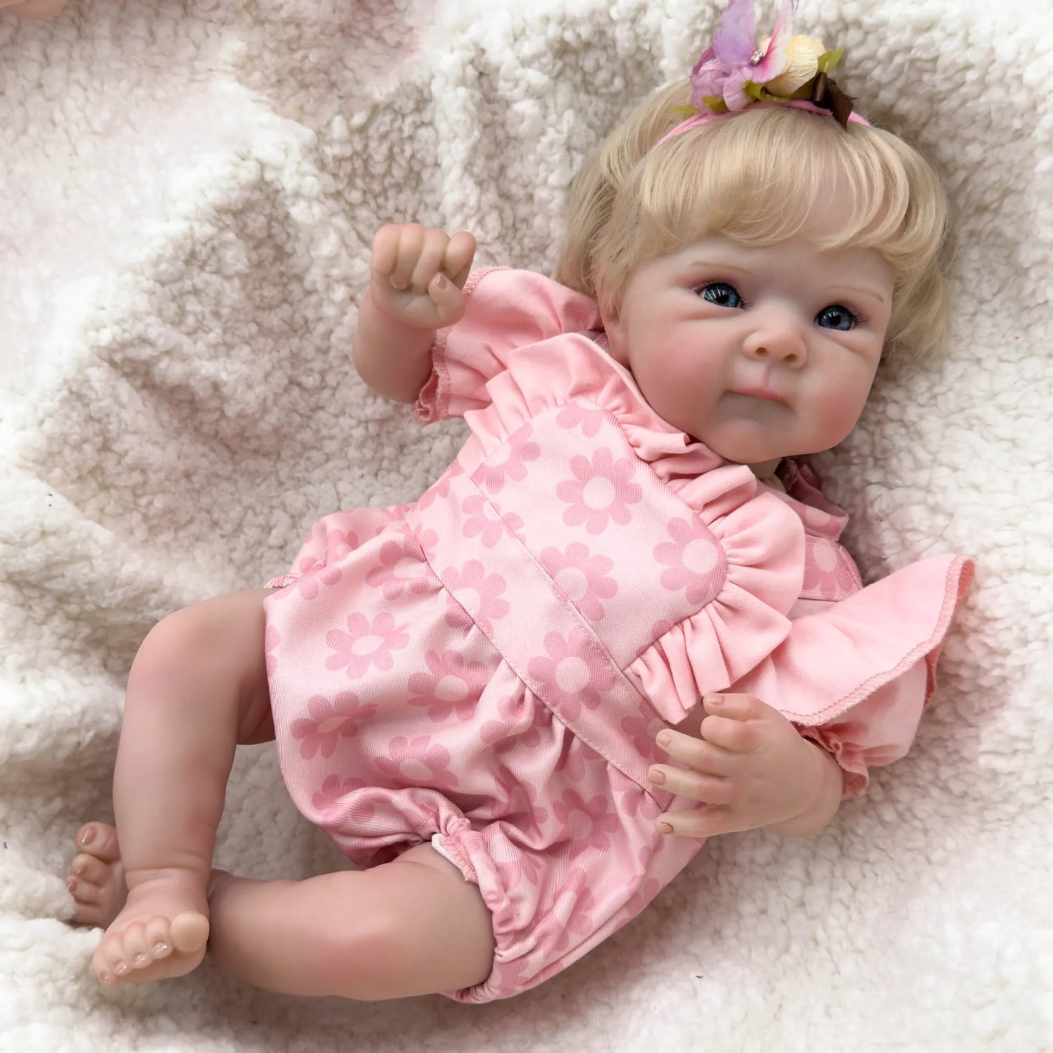 Lifelike reborn baby doll Soft Silicone Vinyl Real Touch Art Made 3D Skin Realistic Newborn Baby Doll Collectible Doll Figure Kid Toy