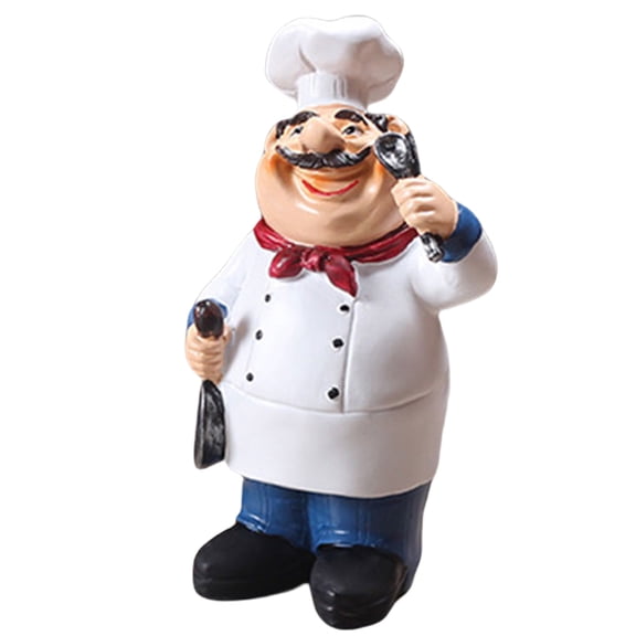 Lifeliked Cook Figurine Ornament Decorative Resin Statue For Adding Character To Your Kitchen Space