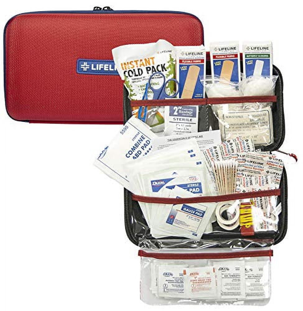Lifeline 121 Piece First Aid Emergency Kit Small and Compact Size