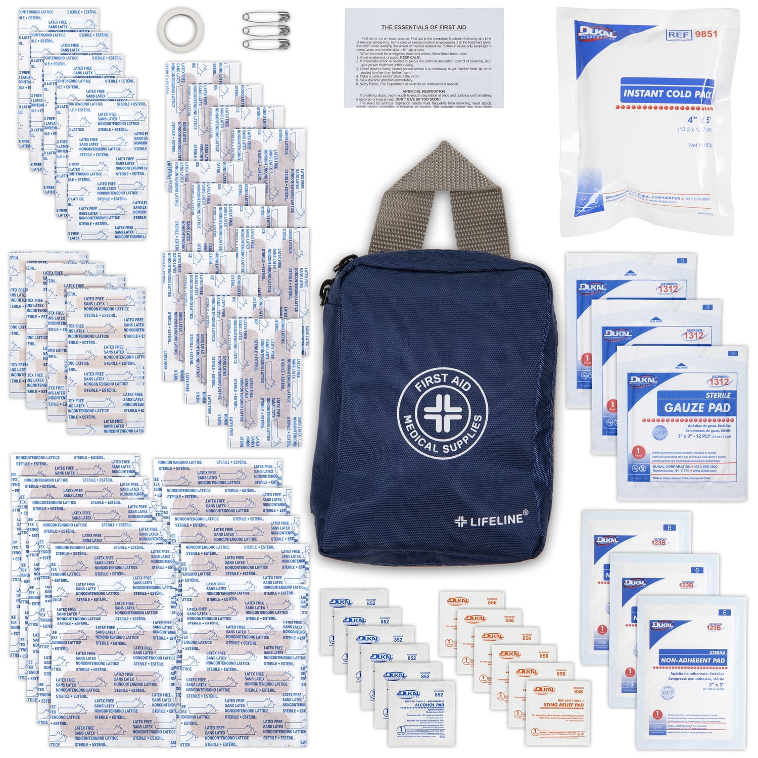 Lifeline 125-Piece Essential First Aid Kit - Walmart.com