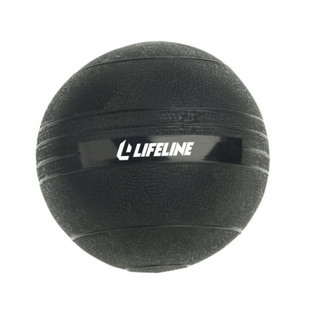 Lifeline Fitness 20lb Slam Ball -Rubberized, Non-Bounce Weighted Ball with Easy-to-Grip Surface