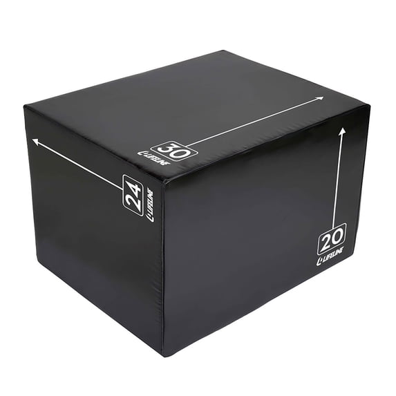 Lifeline Fitness 3-IN-1 Foam Plyo Box - 20"-24"-30"