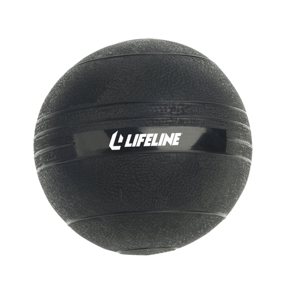 Lifeline Fitness 30lb Slam Ball -Rubberized, Non-Bounce Weighted Ball with Easy-to-Grip Surface