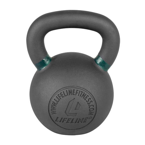 Lifeline Fitness 53 lb. Cast-Iron Single Green Kettlebell