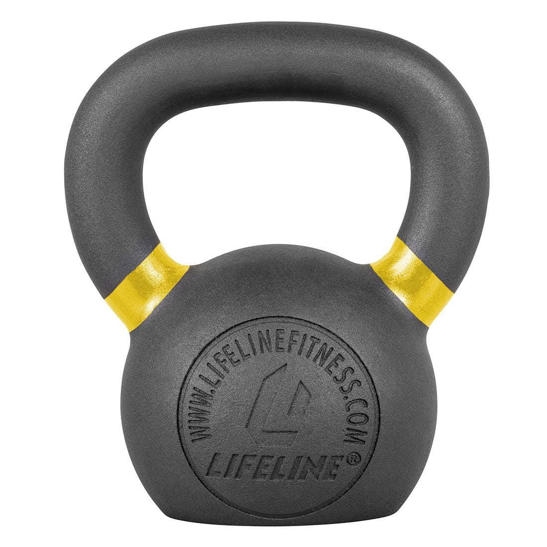 Lifeline Fitness 62 lb. Cast Iron Single Orange Kettlebell Walmart